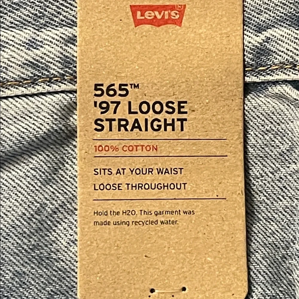 Levi’s 565 ‘97 Loose Straight Denim Jeans new Mens Size 36x32